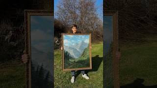 On The Way To Mountains - Oil On Canvas