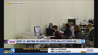 Kent Co. waiting on absentee votes ballots from GR