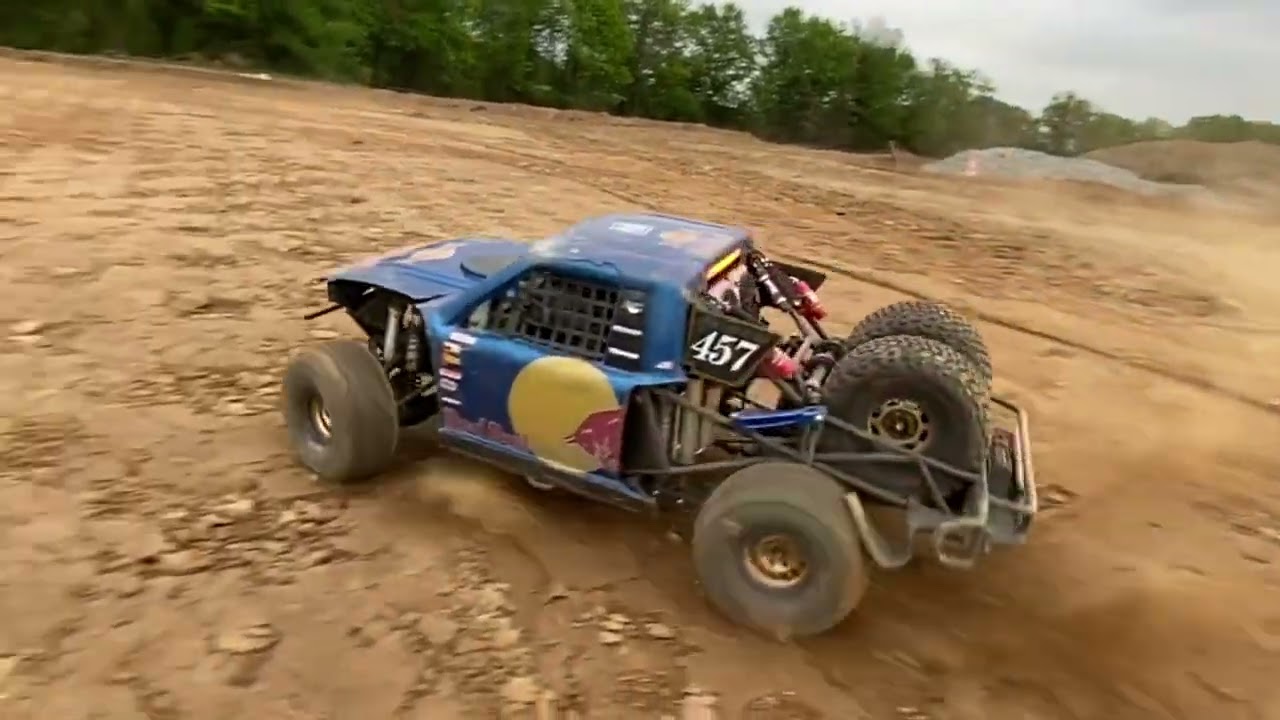 Traxxas UDR suspension testing fun at construction site YouTube