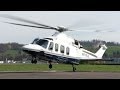 AgustaWestland AW139 Start-Up & Take-Off at Heliport Bern