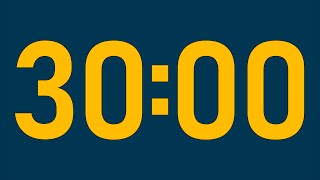 30 MINUTE TIMER 🔔 Gentle Alarm [Full HD]