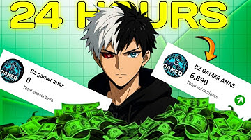 24 HOURS Challenge ( Shoking Result ) How To Grow Gaming Channel From 0 Subscribers