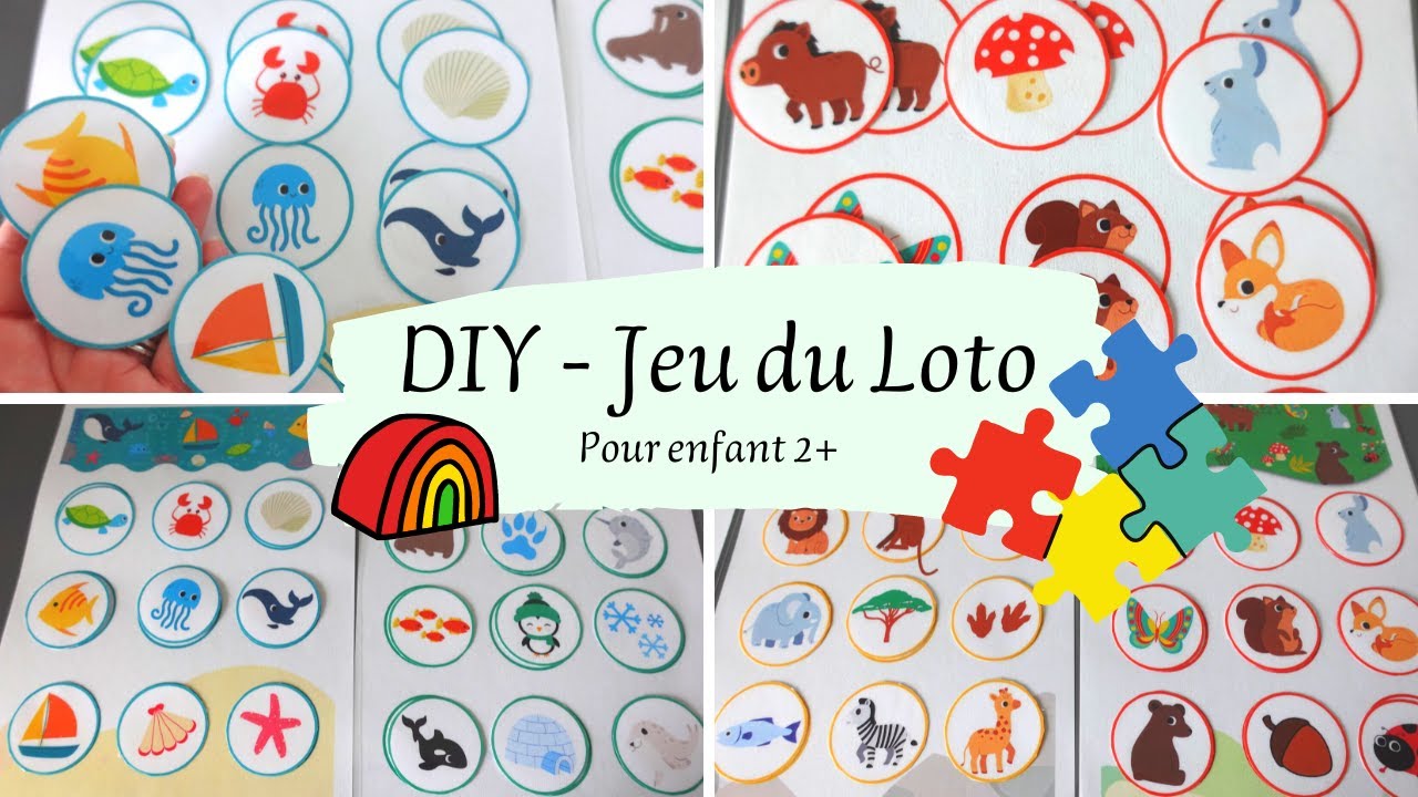 DIY - Jeu du Loto  Enfant 2+ 