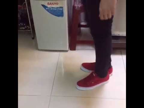 VANS KRESS RED/WHITE UNBOXING AND ON 