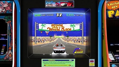 Outrunners, realistic arcade bezel with the Mega Bezel Reflective Shader