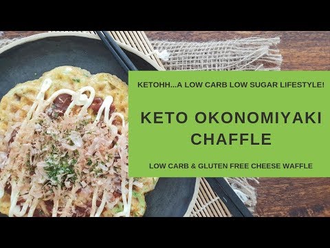 Keto Okonomiyaki Chaffle| Ketohh | Low Carb and Gluten Free Japanese Savory Pancake