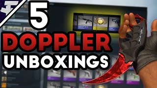 [CSGO] TOP 5 Ruby KNIFE UNBOXINGS!