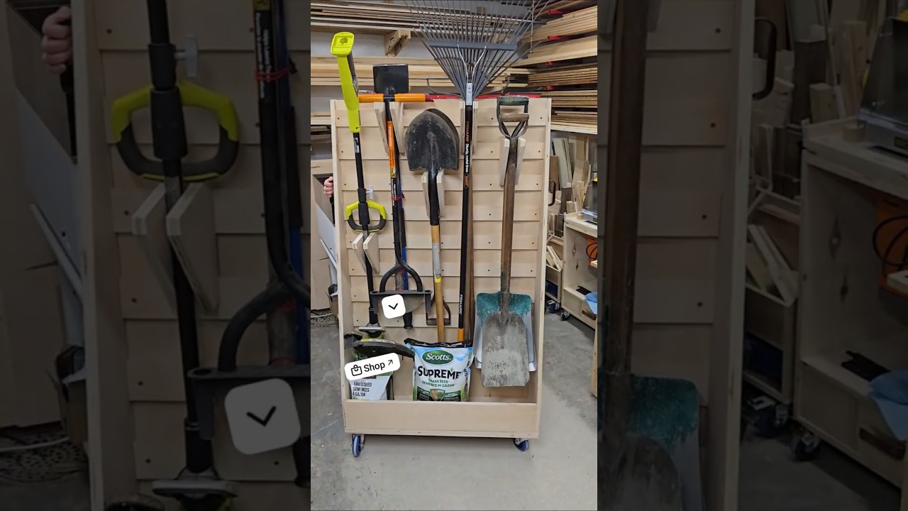 The Best Tool Cart I've Ever Built 🛠 #woodworking