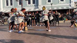 Isibane se Afrika dance group at the V&A waterfront