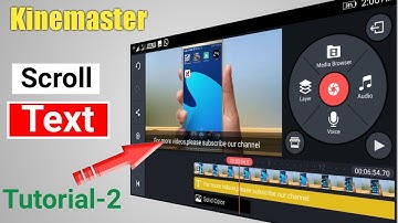How to Create Scroll Text effects on your videos using kinemaster