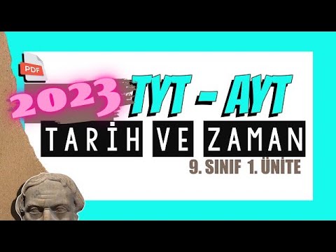 1) Tarih ve Zaman - TYT, AYT Tarih 2023