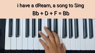 I Have A Dream Tutorial (Chords+Melody) | ABBA | Keyboard