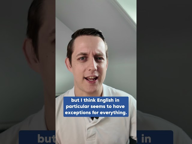 Exceptions in English