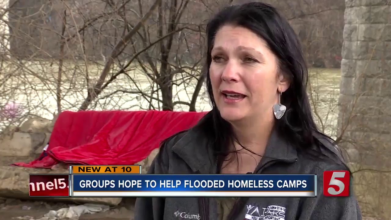 Group calls for help after homeless camps flooded - YouTube