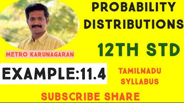 12th Std Maths Example 11.4 Two balls are chosen randomly from an urn containing six  white and 4