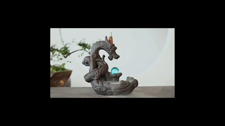 Ceramic Backflow Dragon Incense Burner Creative #Shorts