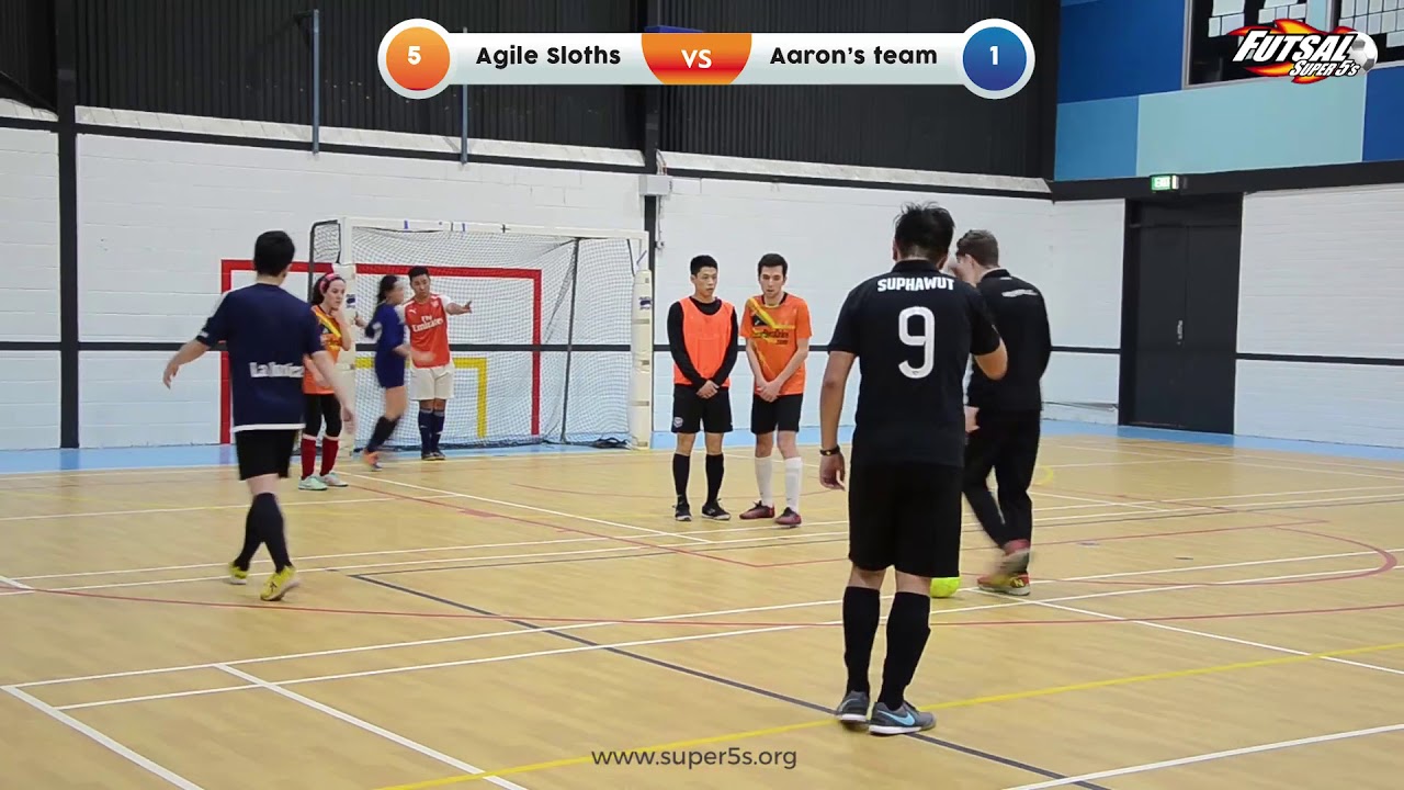 Futsal Super 5s Box Hill Mixed League GF AGILE SLOTHS v AARON'S TEAM