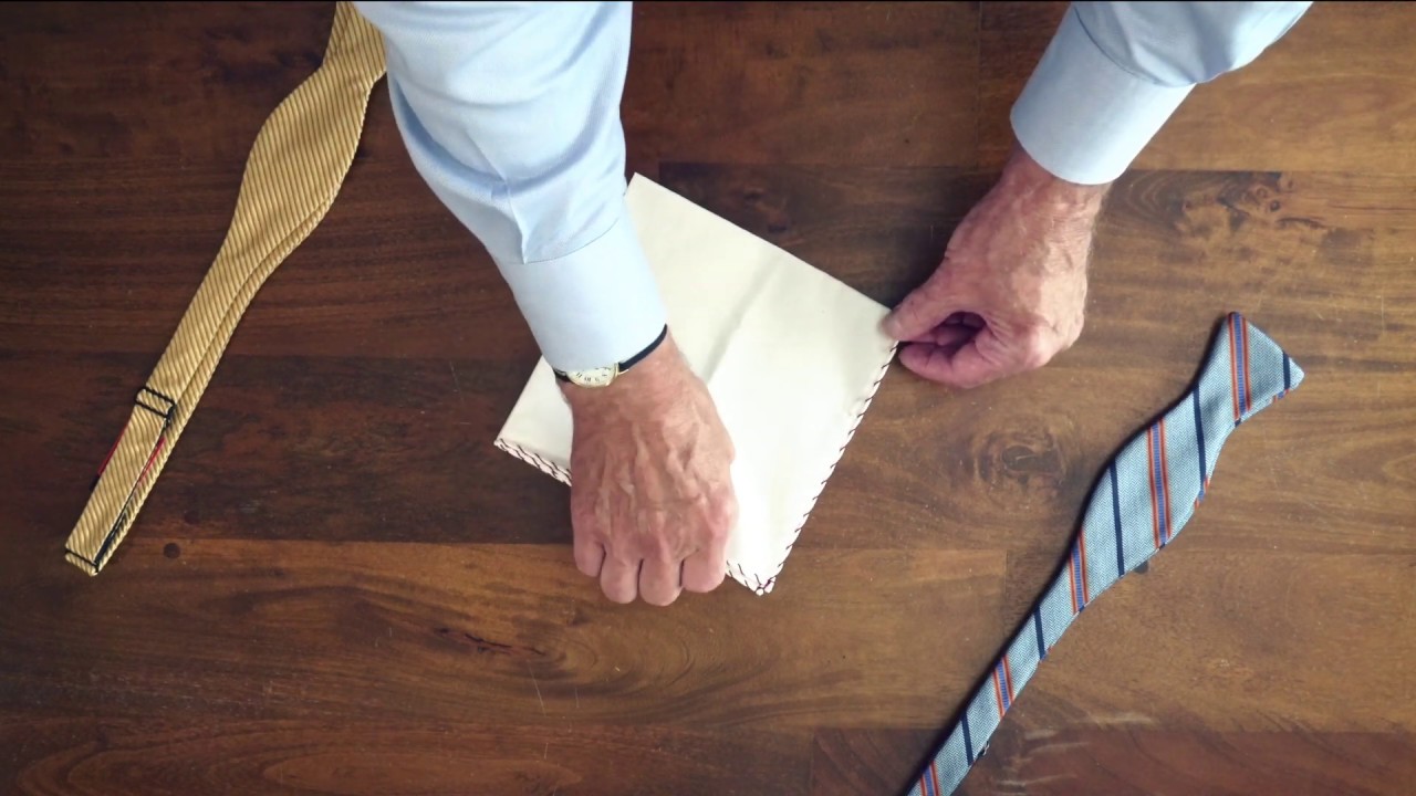 How to Fold a Pocket Square - 3 Ways | R. Hanauer Fine Accessories