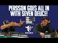 Persson speech plays Ali with Seven Deuce! $165k All in Bluff