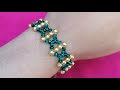 How To Make Elegant Beaded Bracelet #bracelets #jewellery #jewelry #jewellerydesign #handmade #new