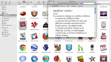 Mac App dictionary