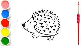 How to draw a Hedgehog for kids | Hedgehog Drawing Lesson How to draw a Hedgehog for kids | Hedgehog Drawing Lesson