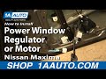 How to Replace Window Regulator 2004-08 Nissan Maxima