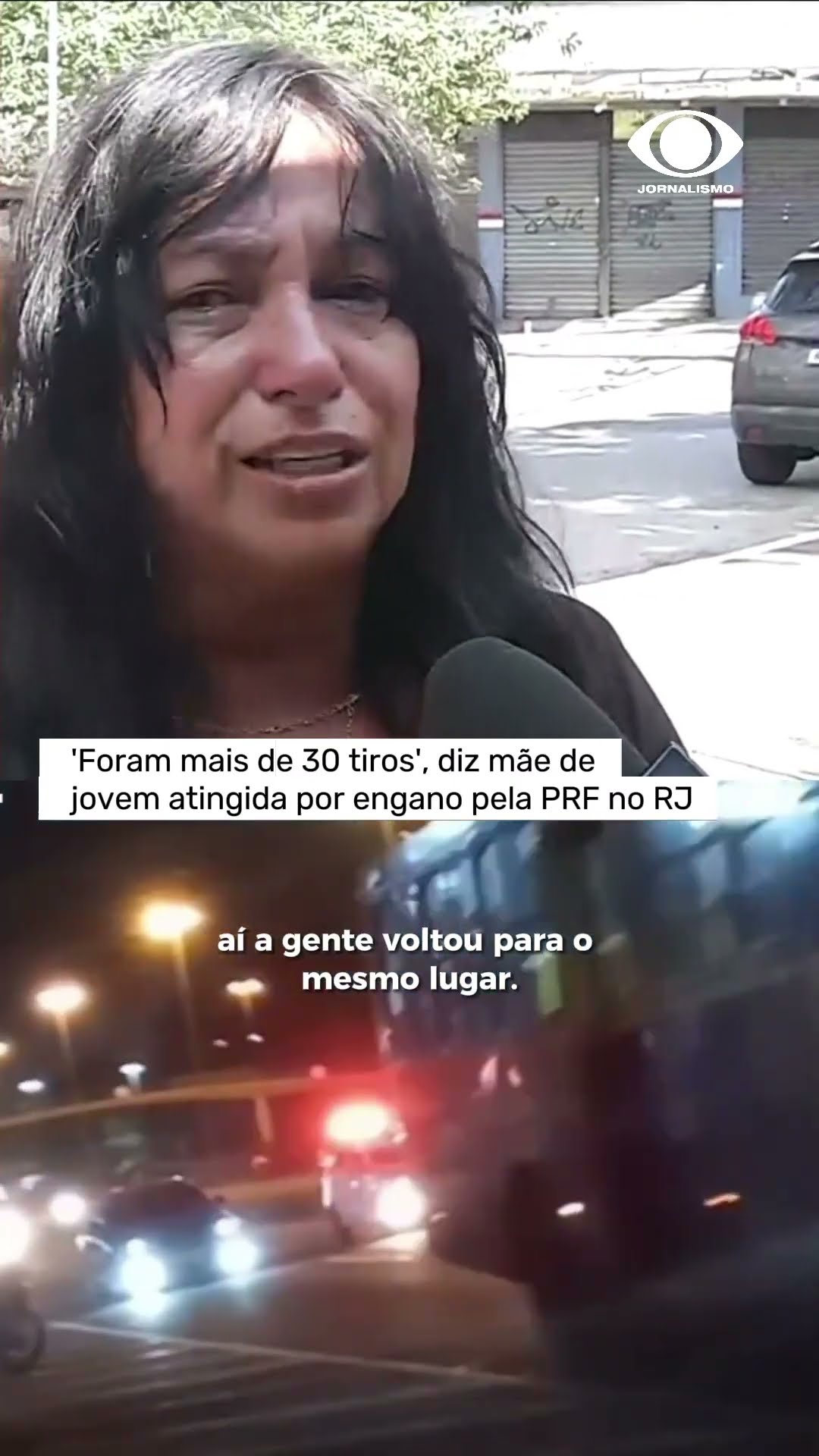 Foram mais de 30 tiros', diz mãe de jovem atingida por engano pela PRF no Rio de Janeiro #shorts