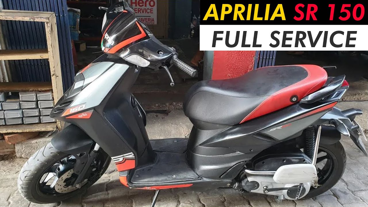 APRILIA SR 150 SCOOTER FULL SERVICE by Professional mechanic at ALJ Bike Repair Center RAMPUR