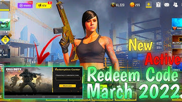 March 2022 New Redeem Code| Redemption Code COD Mobile | CODM Codes