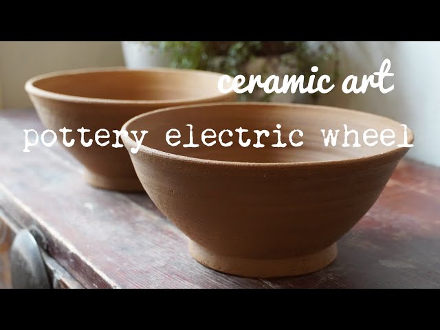 陶芸」pottery electric wheel/電動ロクロの練習で再びどんぶりを造っ