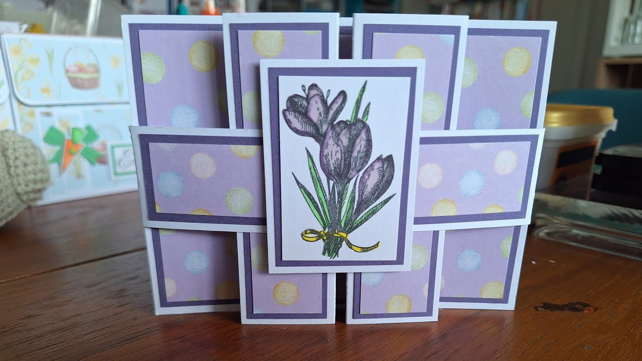 Centre pop out gatefold card 