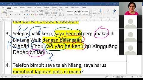 TMC501 MASTERING TRANSLATION (FANYI) SET 3 BY STUDENTS & PM DR LOW HIANG LOON_ZOOM