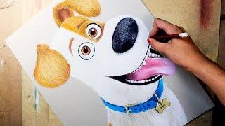 Speed Drawing Max The Secret Life Of Pets La Vida Secreta De Tus Mascotas Diana Díaz