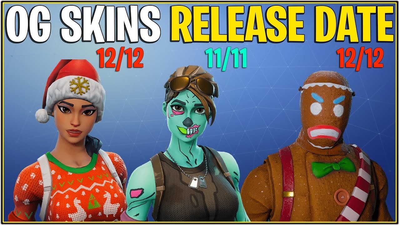 *NEW* Fortnite: OG SKINS RELEASE DATES! (Ghoul Trooper, Christmas Skins & More) - YouTube