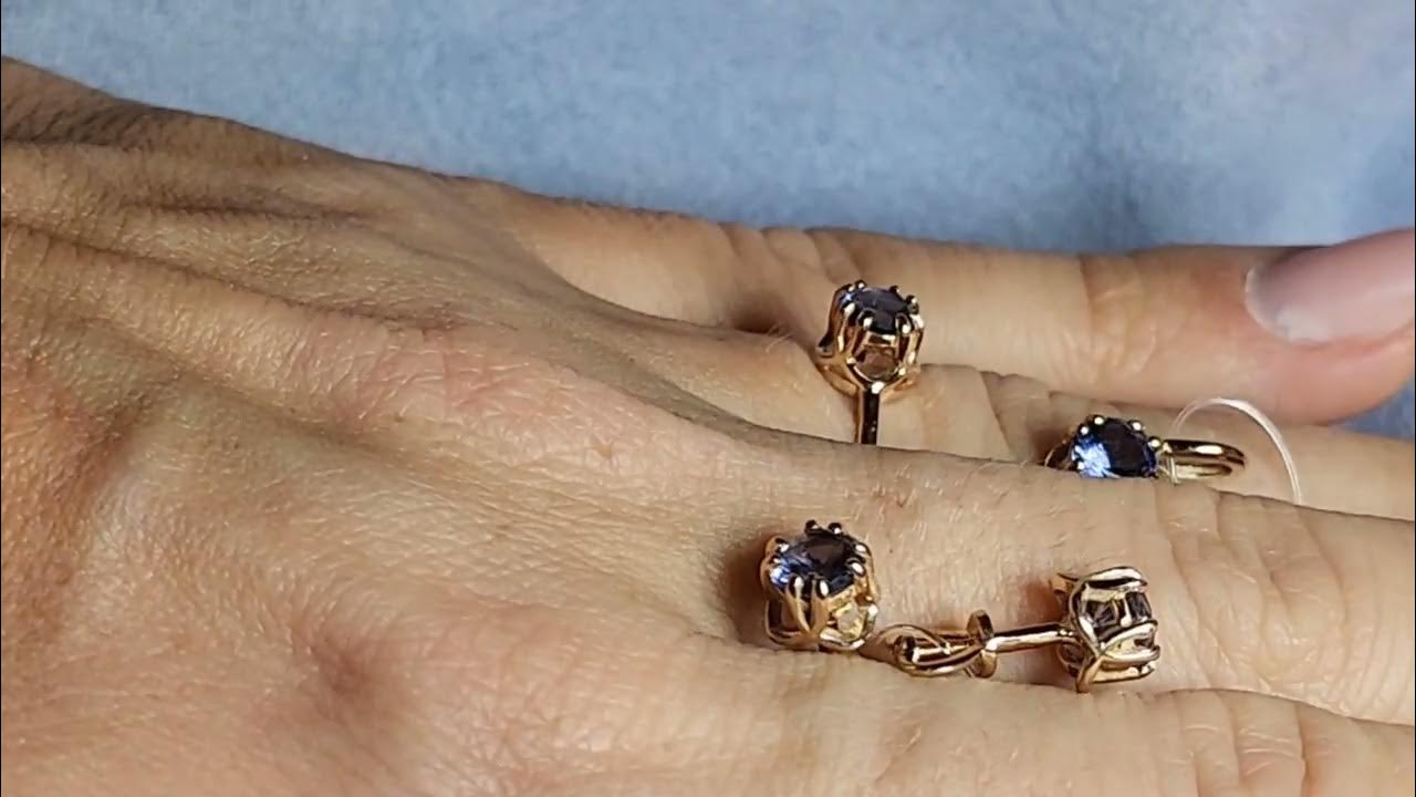 Иолит камни по 5 мм - YouTube