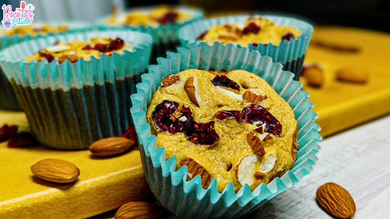 La receta más FÁCIL de CUPCAKES DE AVENA🧁¡EN LICUADORA!