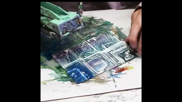 How to paint abstract art with Bees Wax and the Encaustic Art Painting Iron
