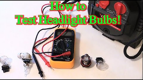 How to Test Headlight Bulbs with Multimeter or Car Jumper box!
