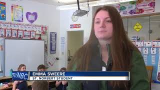 St. Norbert athletes honor MLK day with day of service