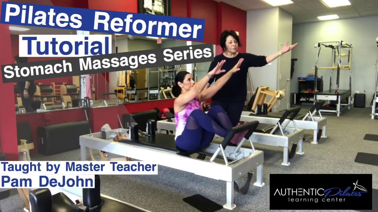 Pilates Intermediate Reformer Stomach Massage Series Tutorial video editing software free