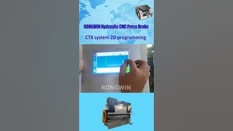 RONGWIN 250T3200 Electro hydraulic Bending Machine CT8 System 2D Programming