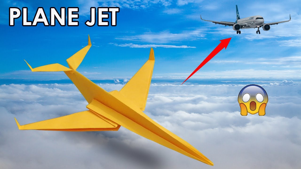 ORIGAMI AIRPLANES JET - PAPER PLANE | PLANE JET✈