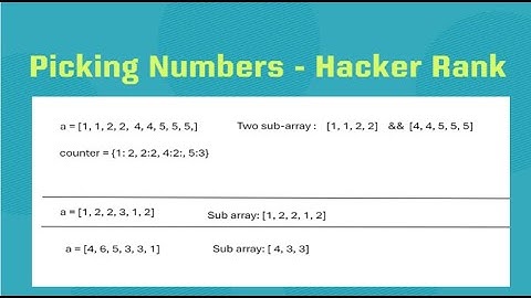 HackerRank # Picking Numbers (Python)