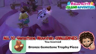 Hello Kitty Island Adventure - ALL 10 Gemstone Mountain CHALLENGES Wealth
