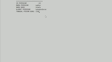 Aplikasi Peminjaman Buku Perpustkaan Menggunakan Bahasa C++