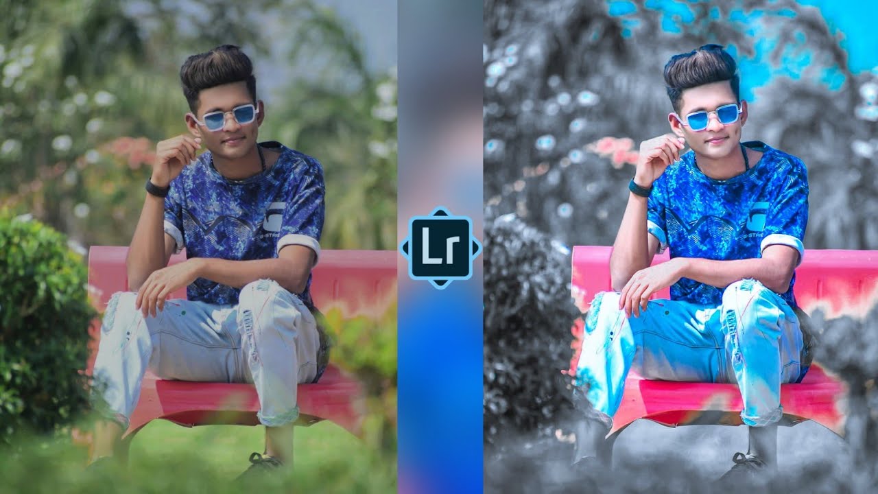 Lightroom - Black And Blue Tone Photo Editing || Ghaus Editz