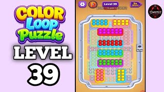 Color Loop Puzzle Level 39 Walkthrough Solution