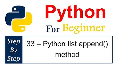 ٣٣- اضافه عناصر إلى القوائم فى #بايثون  #python  list append() method.
