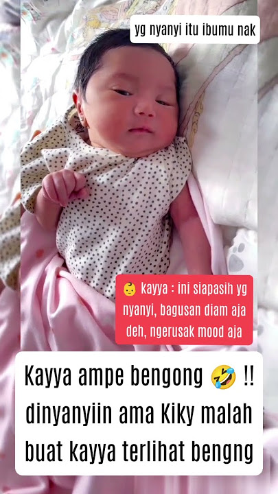 THE MOMENT KIKY SAPUTRI SINGS IN FRONT OF KAYYA #celebritynews #babygirl #kikysaputri #entertainm...